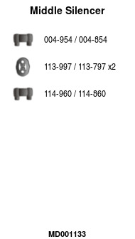 FA1 MD001133 Mittelschalldämpfer
