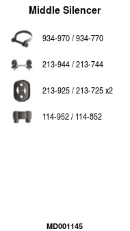 FA1 MD001145 Mittelschalldämpfer