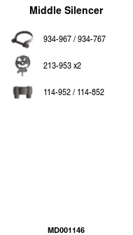FA1 MD001146 Mittelschalldämpfer