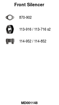 FA1 MD001148 Vorschalldämpfer