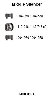 FA1 MD001174 Mittelschalldämpfer