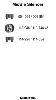 FA1 MD001186 Mittelschalldämpfer