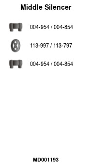 FA1 MD001193 Mittelschalldämpfer