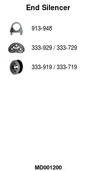 FA1 MD001200 Endschalldämpfer