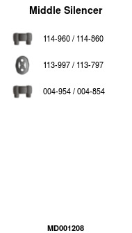 FA1 MD001208 Mittelschalldämpfer