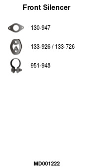 FA1 MD001222 Vorschalldämpfer