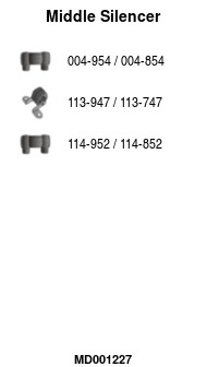 FA1 MD001227 Mittelschalldämpfer