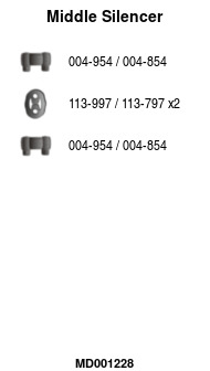 FA1 MD001228 Mittelschalldämpfer