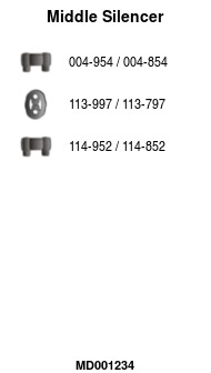 FA1 MD001234 Mittelschalldämpfer