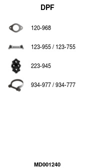 FA1 MD001240 Ruß-/Partikelfilter, Abgasanlage