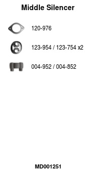 FA1 MD001251 Mittelschalldämpfer