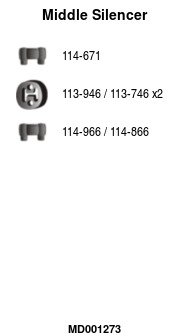 FA1 MD001273 Mittelschalldämpfer