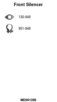 FA1 MD001286 Vorschalldämpfer