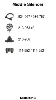 FA1 MD001313 Mittelschalldämpfer