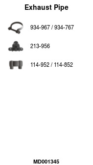 FA1 MD001345 Abgasrohr