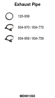 FA1 MD001350 Abgasrohr