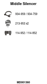 FA1 MD001360 Mittelschalldämpfer