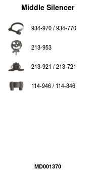 FA1 MD001370 Mittelschalldämpfer