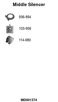 FA1 MD001374 Mittelschalldämpfer