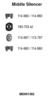 FA1 MD001382 Mittelschalldämpfer