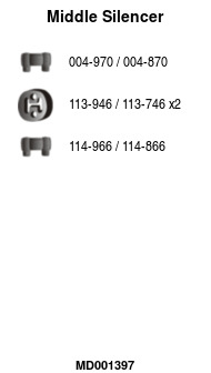 FA1 MD001397 Mittelschalldämpfer