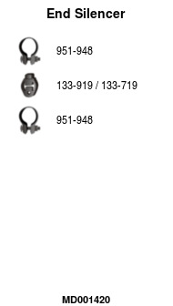 FA1 MD001420 Endschalldämpfer