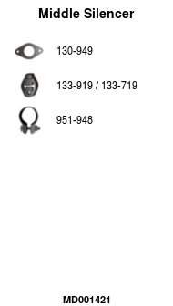 FA1 MD001421 Mittelschalldämpfer