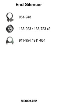 FA1 MD001422 Endschalldämpfer