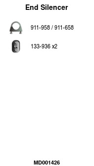 FA1 MD001426 Endschalldämpfer