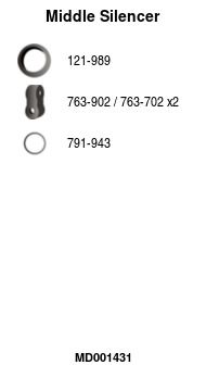 FA1 MD001431 Mittelschalldämpfer