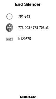 FA1 MD001432 Endschalldämpfer