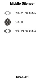 FA1 MD001442 Mittelschalldämpfer