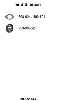 FA1 MD001444 Endschalldämpfer