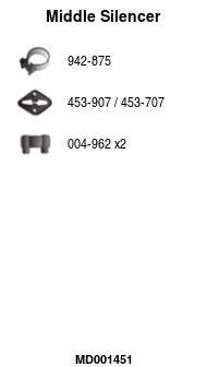 FA1 MD001451 Mittelschalldämpfer