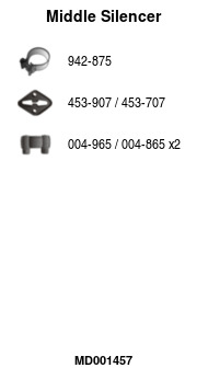 FA1 MD001457 Mittelschalldämpfer