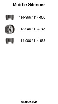 FA1 MD001462 Mittelschalldämpfer