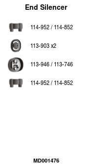 FA1 MD001476 Mittelschalldämpfer