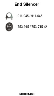 FA1 MD001480 Endschalldämpfer