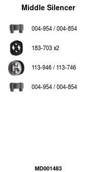FA1 MD001483 Mittelschalldämpfer