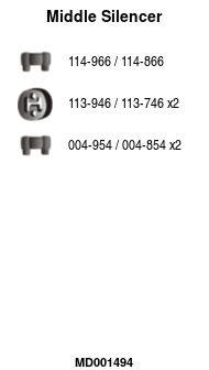 FA1 MD001494 Mittelschalldämpfer