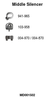 FA1 MD001502 Mittelschalldämpfer