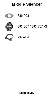 FA1 MD001507 Mittelschalldämpfer