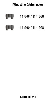 FA1 MD001520 Mittelschalldämpfer