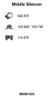 FA1 MD001523 Mittelschalldämpfer