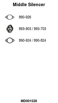 FA1 MD001528 Mittelschalldämpfer