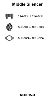 FA1 MD001531 Mittelschalldämpfer