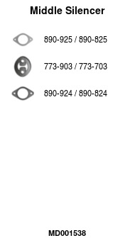 FA1 MD001538 Mittelschalldämpfer