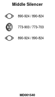 FA1 MD001540 Mittelschalldämpfer