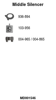 FA1 MD001546 Mittelschalldämpfer
