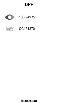FA1 MD001548 Ruß-/Partikelfilter, Abgasanlage